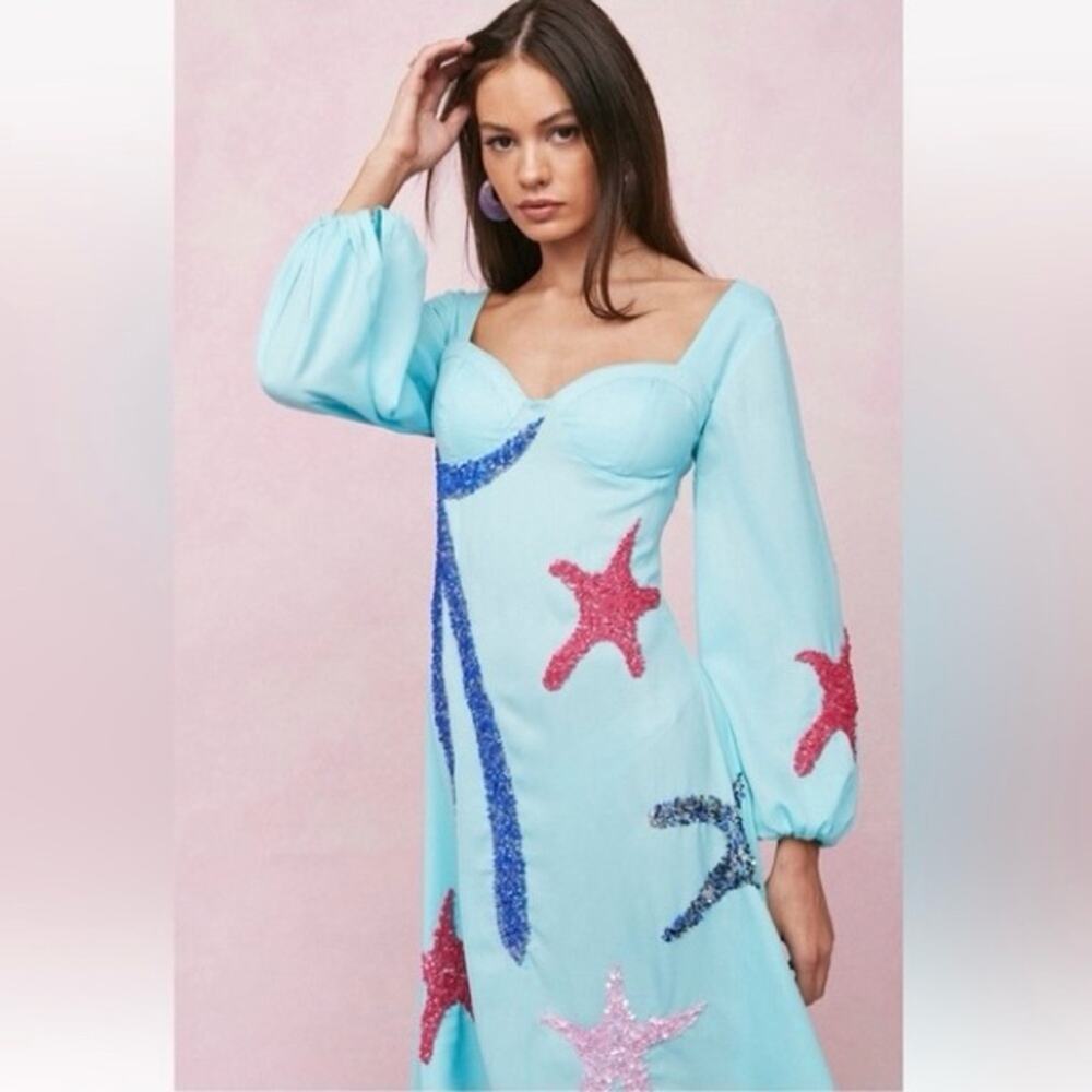 NEW Nastygal Icon Sequin Embellished Starfish Dress size 0